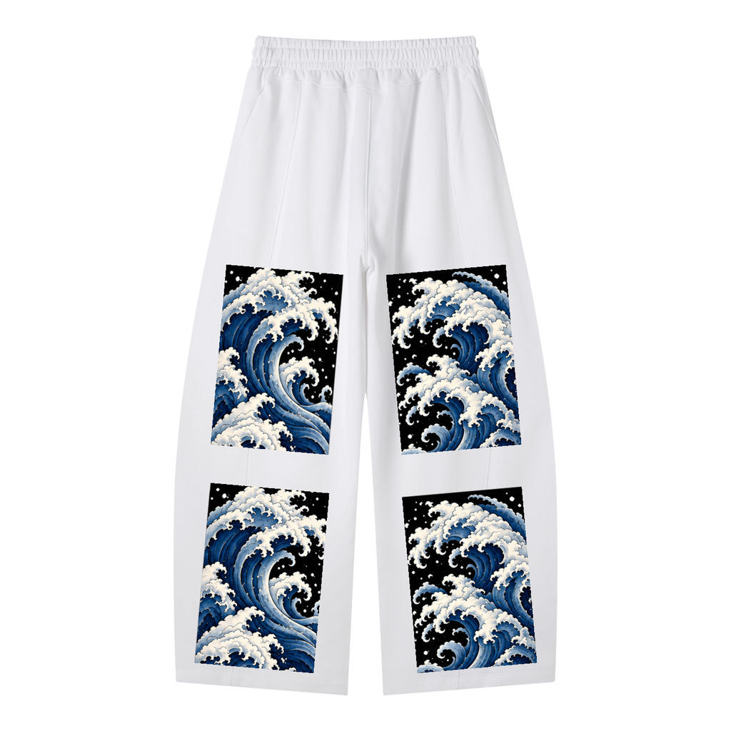 Unisex Heavyweight Wide Leg Panel Sweatpants