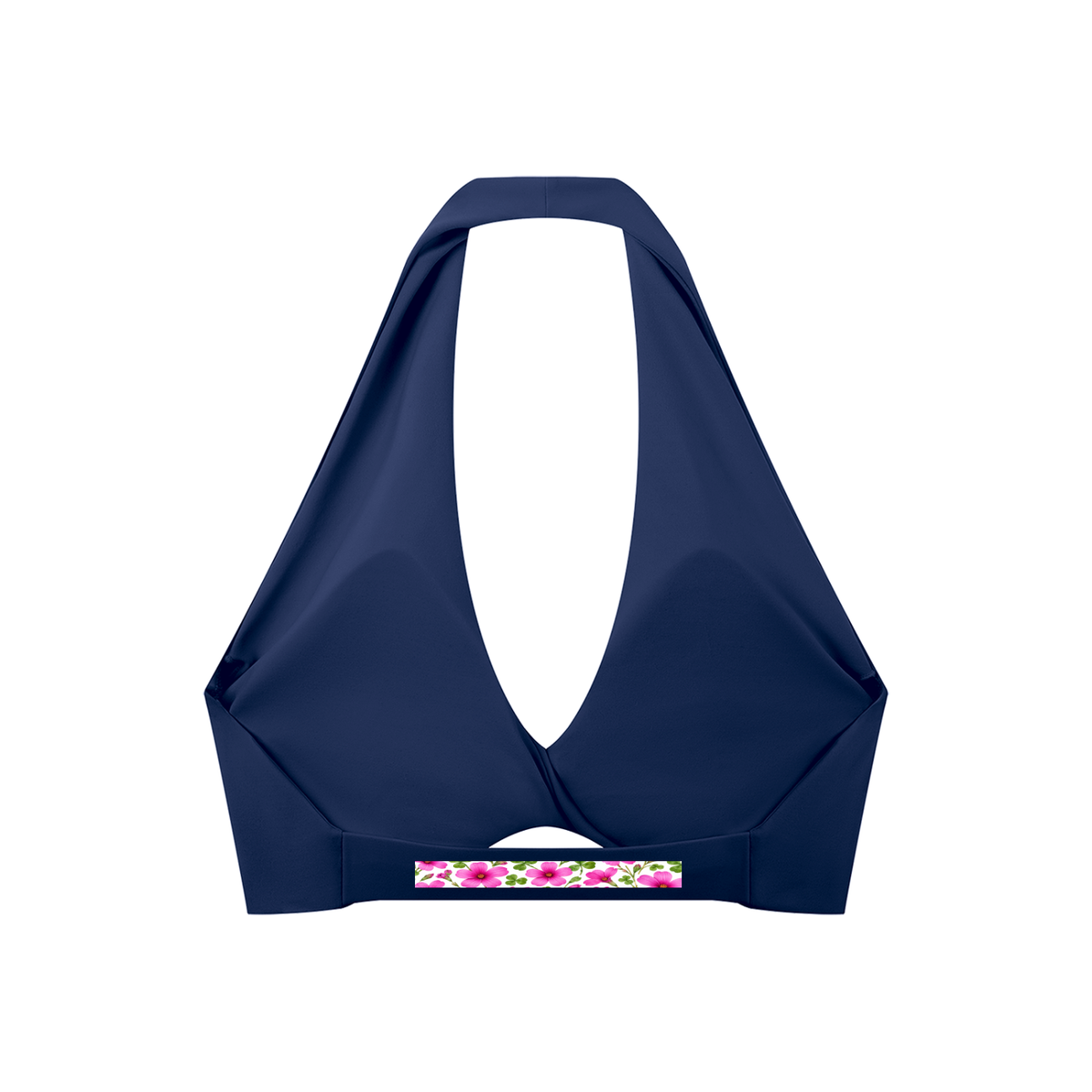 Women's Pleated Halter Sports Bra