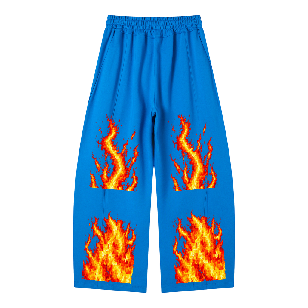 Uinsex Heavyweight Wide Leg Panel Sweatpants