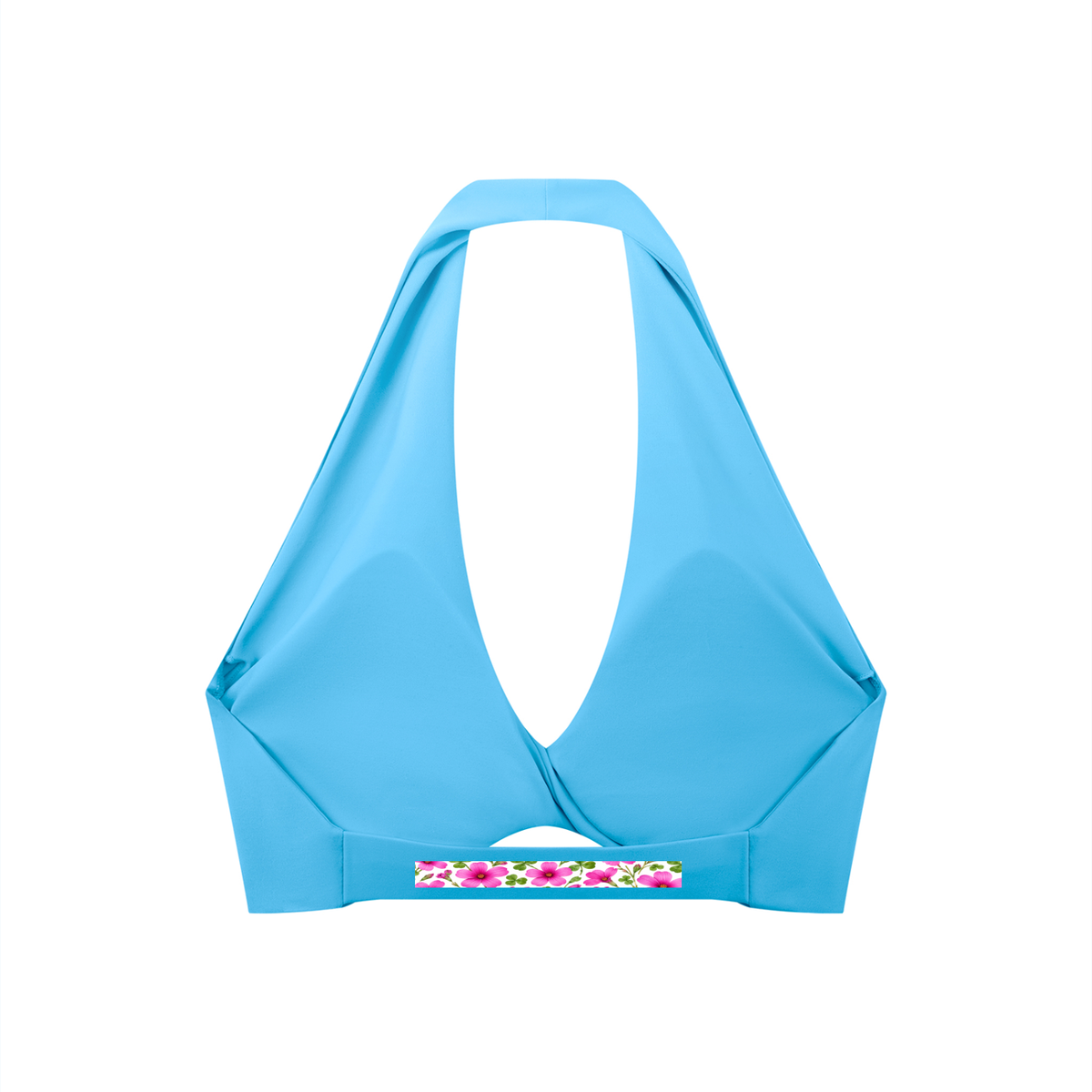 Women's Pleated Halter Sports Bra