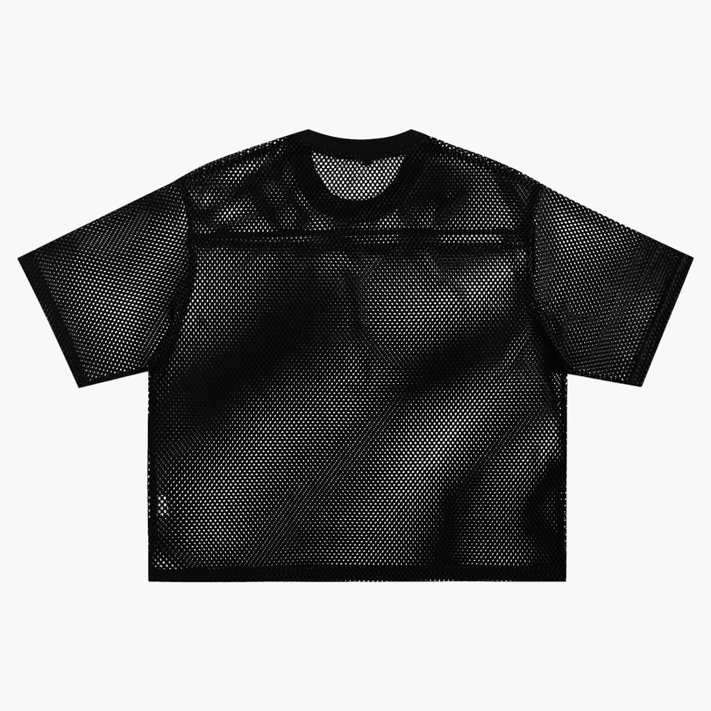 Unisex See-through Boxy Net T-Shirt