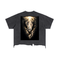 Unisex Boxy Distressed Hem T-Shirt