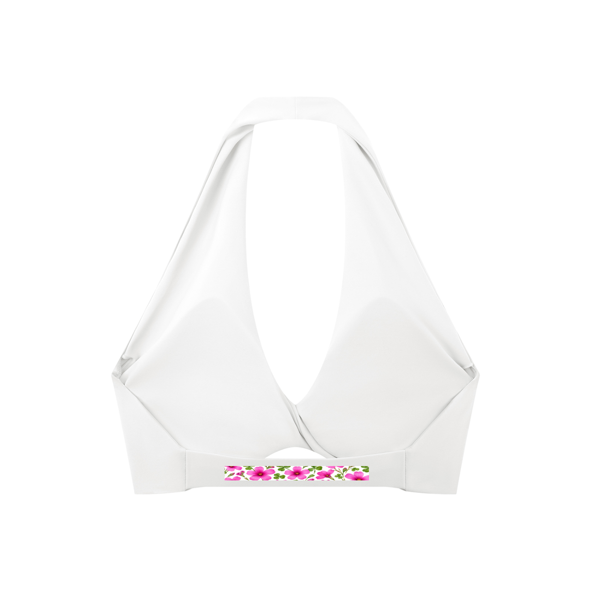 Women's Pleated Halter Sports Bra