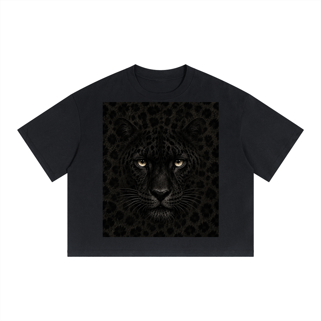 Unisex Boxy Drop Shoulder Crop T-Shirt