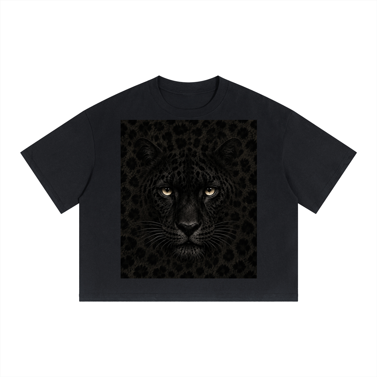 Unisex Boxy Drop Shoulder Crop T-Shirt