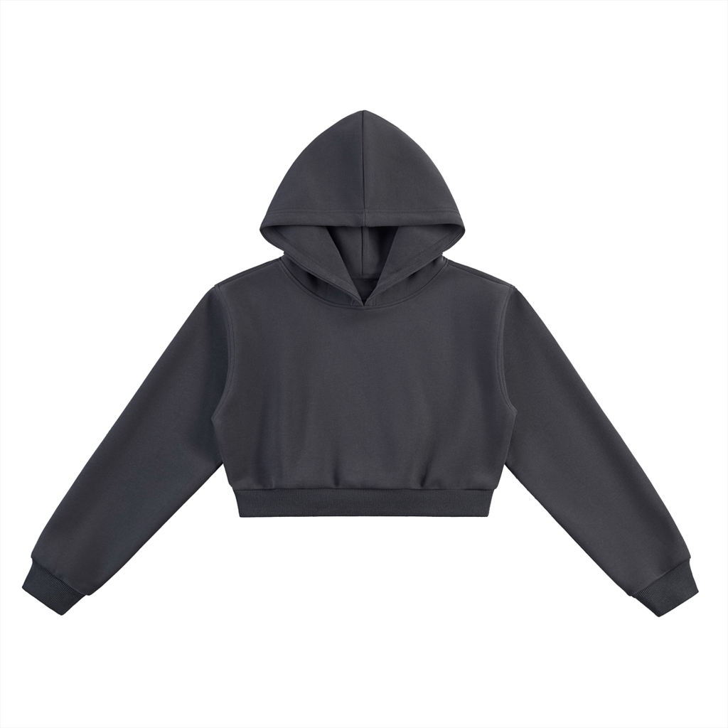 Cropped Hoodie With Digitised Art