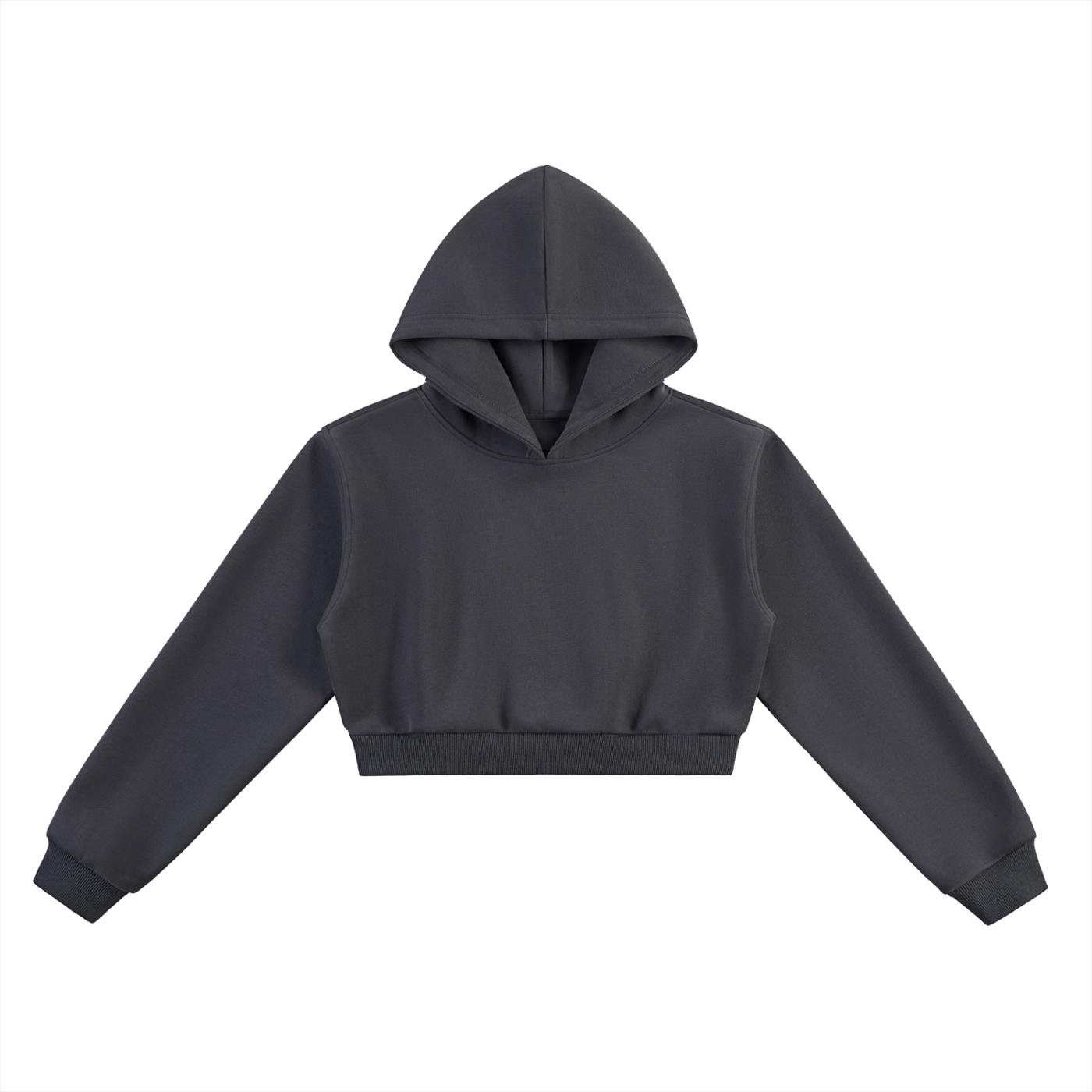 Cropped Hoodie With Digitised Art