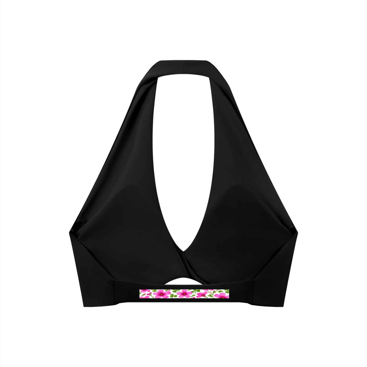 Women's Pleated Halter Sports Bra