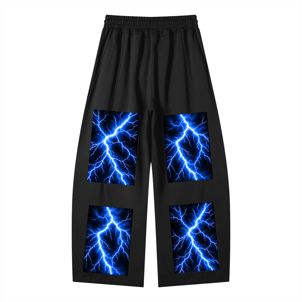 Unisex Heavyweight Wide Leg Panel Sweatpants