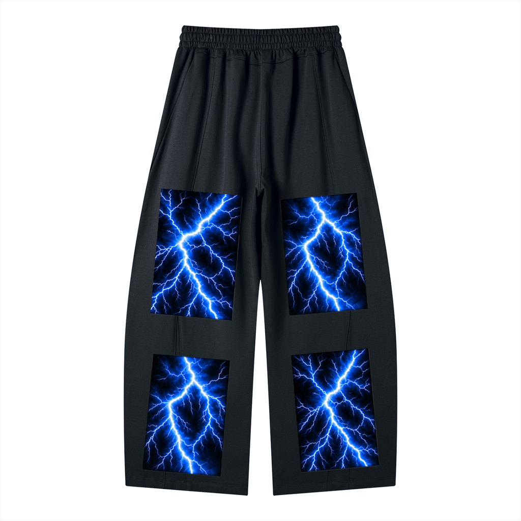 Unisex Heavyweight Wide Leg Panel Sweatpants