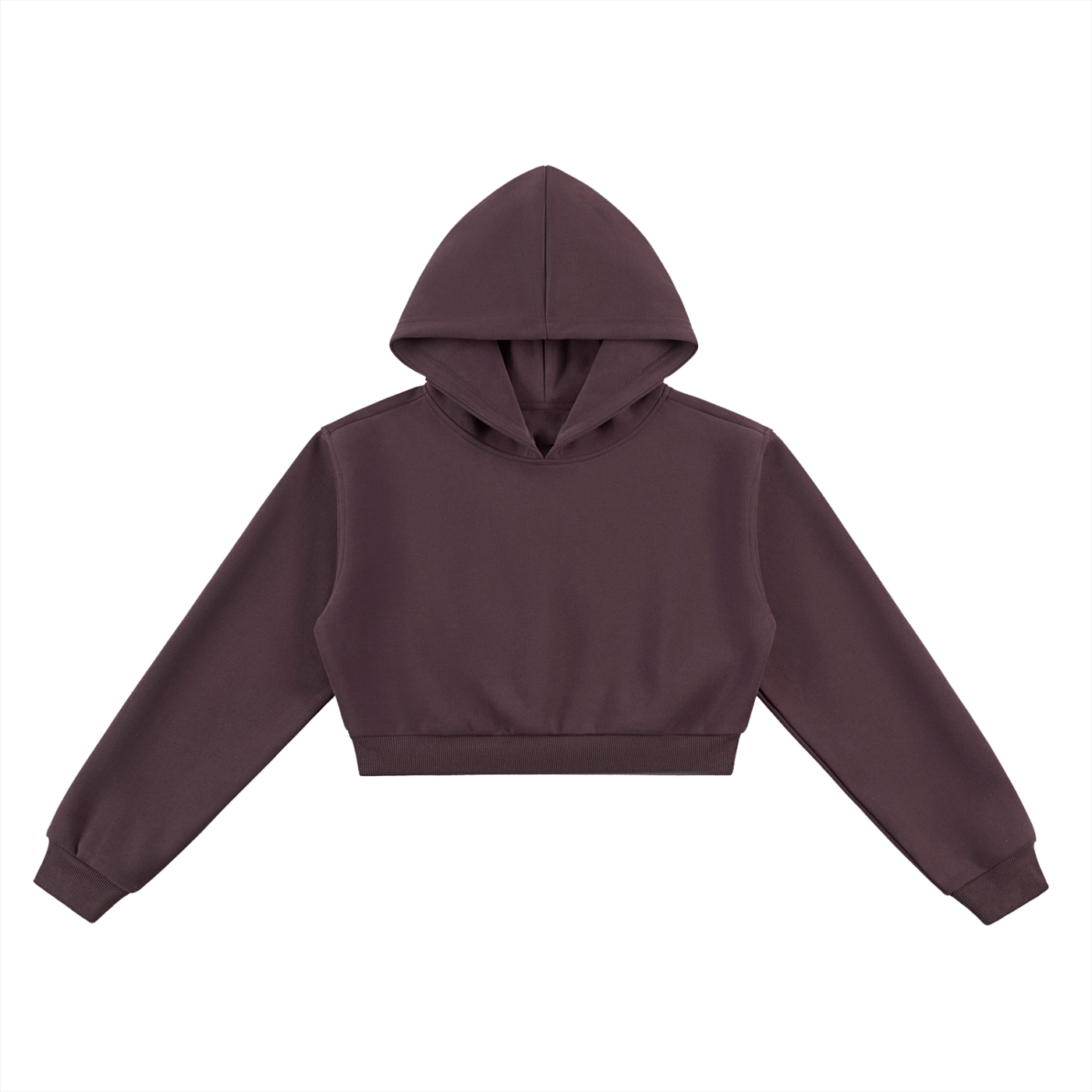 Cropped Hoodie With Digitised Art