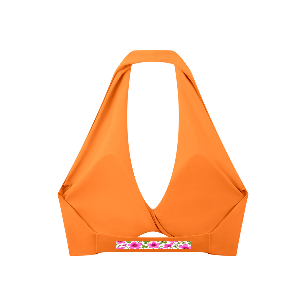 Women's Pleated Halter Sports Bra