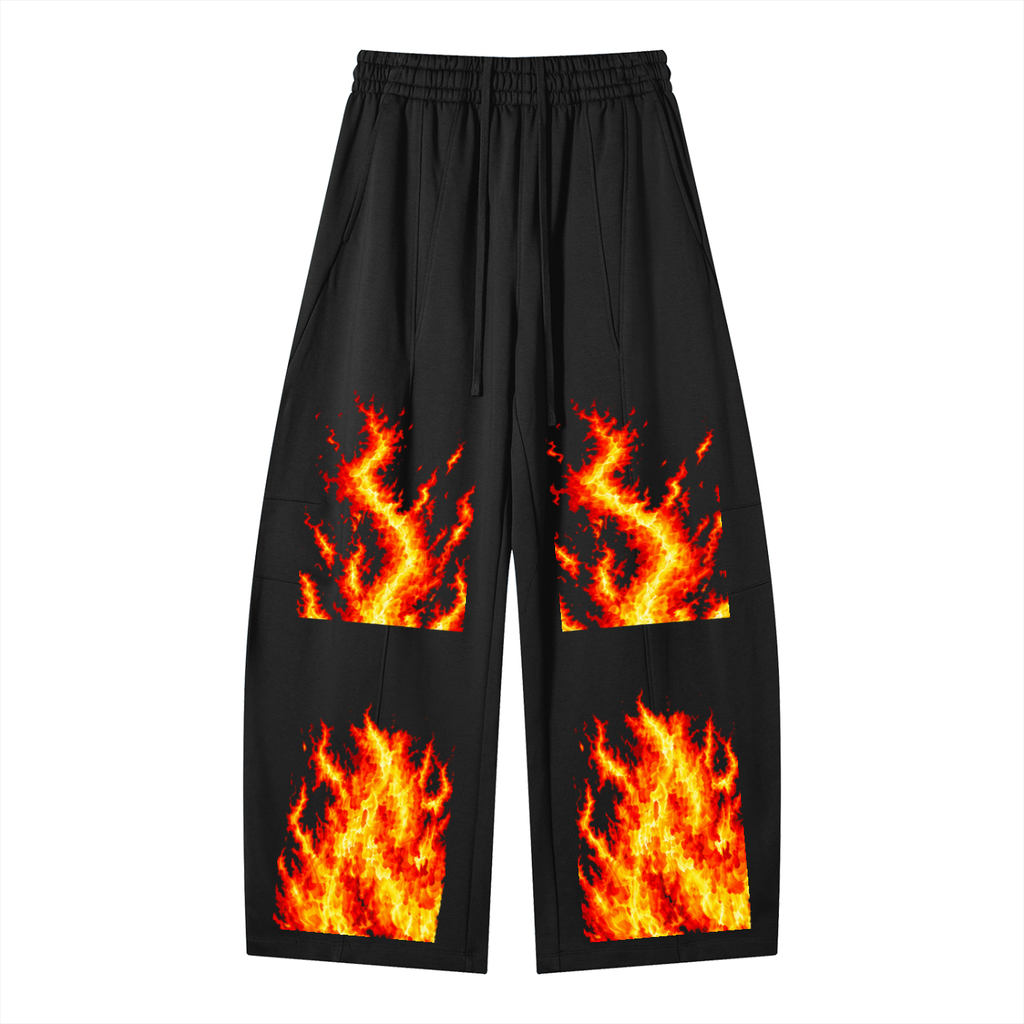Uinsex Heavyweight Wide Leg Panel Sweatpants
