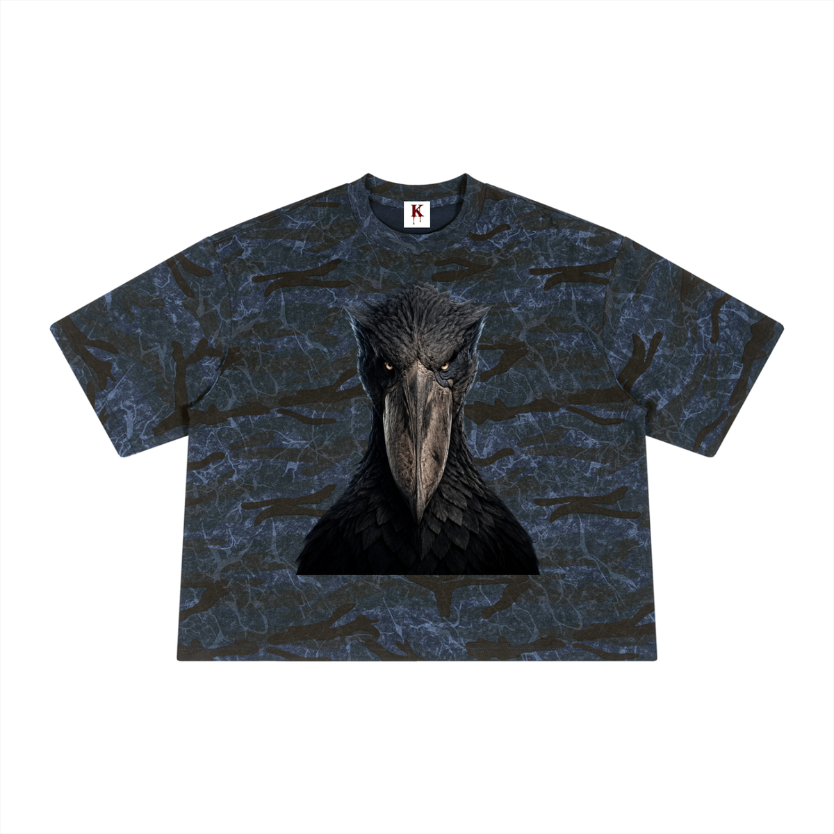 Unisex Boxy Camo Print T-Shirt