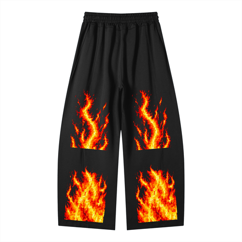 Uinsex Heavyweight Wide Leg Panel Sweatpants