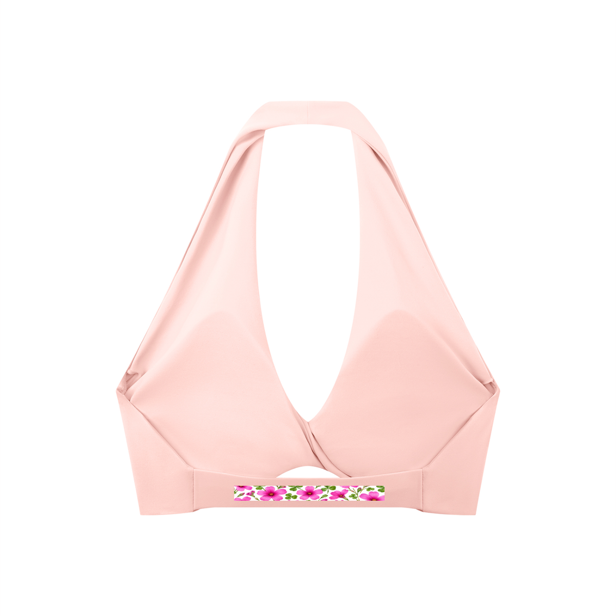 Women's Pleated Halter Sports Bra
