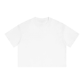Unisex Blank Boxy Drop Shoulder Crop T-Shirt